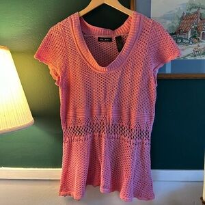 Axcess Pink Knit Blouse